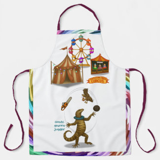 Gordy, goanna juggler apron