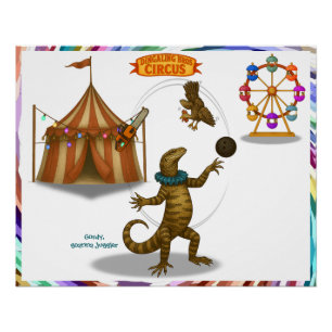 Gordy, goanna juggler poster