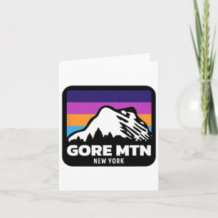 Gore Mountain New York Skiing Snowboarding Family  Card