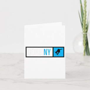 Gore Mountain New York Snowboard Box Type Card