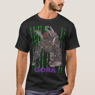 GORE PURPLE LOGO MATRIX BLACK BY SAMURAI FEUDAL WA T-Shirt
