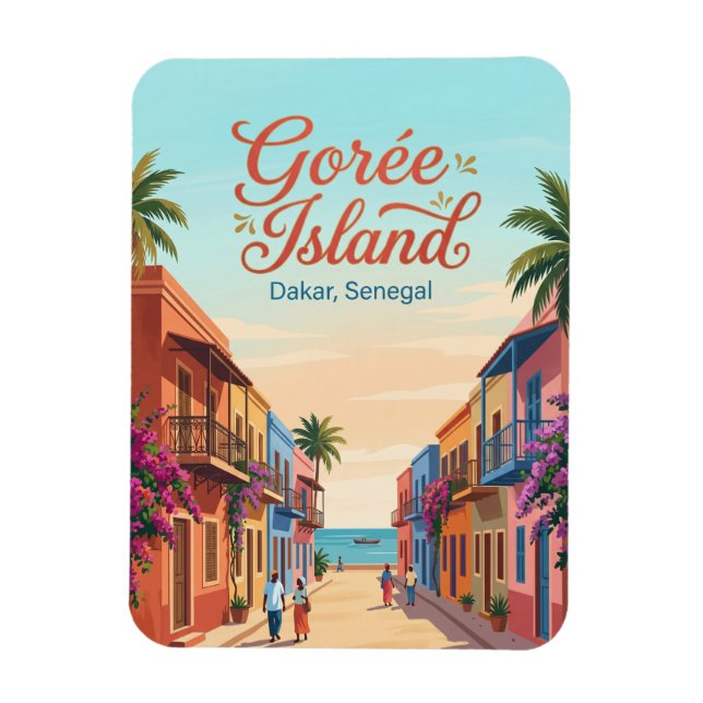 Gorée Island Senegal Magnet (Vertical)