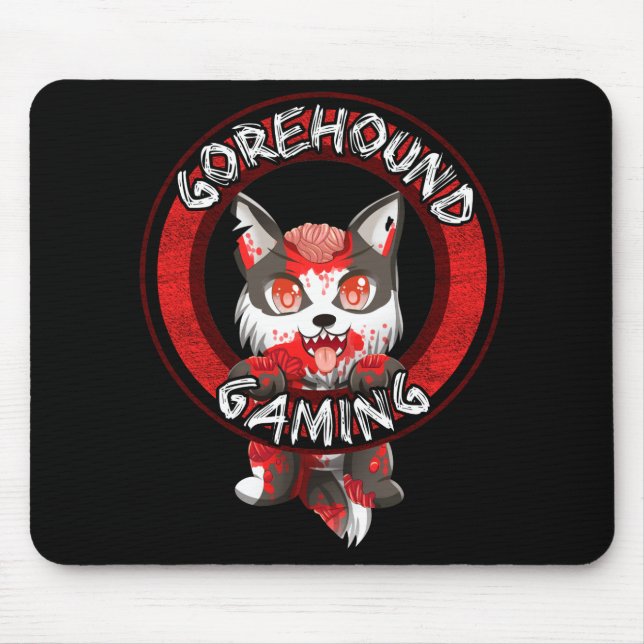Gorehound Gaming Mousepad - Black (Front)