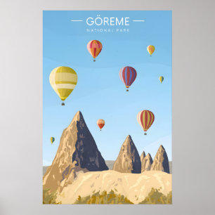 Goreme National Park Turkey Travel Poster