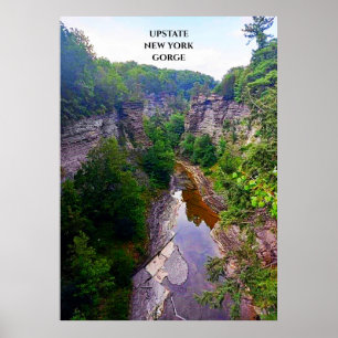 GORGE IN ITHACA NEW YORK CANVAS PRINT