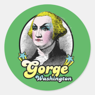 Gorge Washington T-Shirt Classic Round Sticker