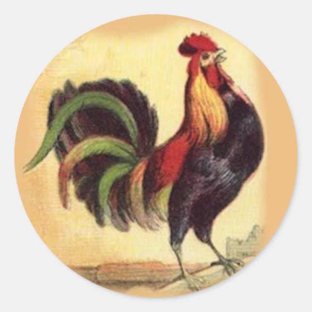 Gorgeoud Rooster Stickers (Front)