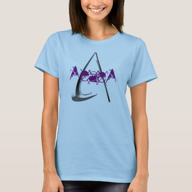 Gorgeous A White background, AeaeA T-Shirt (Front)