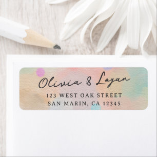 Gorgeous Abstract Watercolor Modern Script Wedding