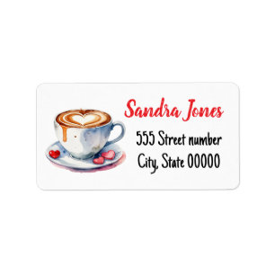Gorgeous address labels coffee