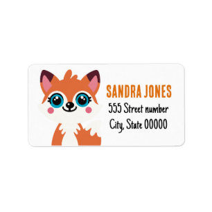 Gorgeous address labels fox