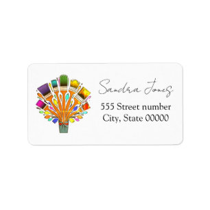 Gorgeous address labels painter/artist