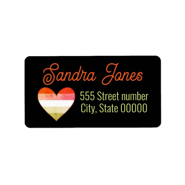 Gorgeous address labels  Valentine’s Day (Front)