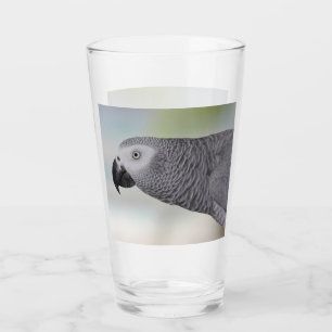 Gorgeous African Grey Parrot Glass