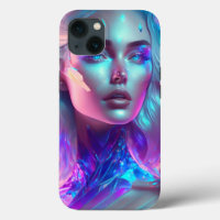 Gorgeous Ai Art Pretty Icy Glass like Woman