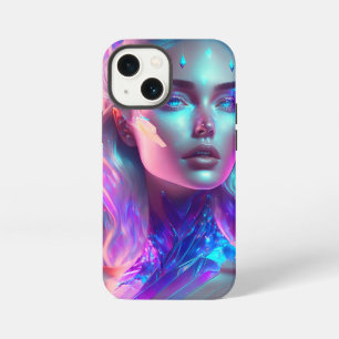Gorgeous Ai Art Pretty Icy Glass like Woman iPhone 13 Mini Case