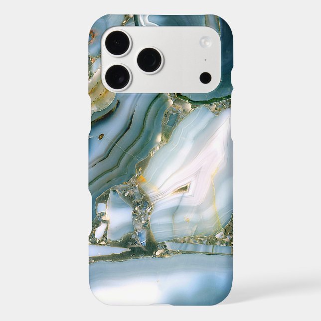 Gorgeous and Elegant Blue Marble Pattern (Back)