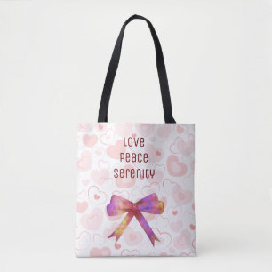 Gorgeous and Embellishing Shimmery Ribbon Tote Bag