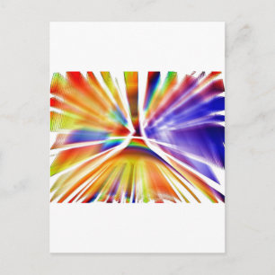 GORGEOUS ART PAINT SPLATTER POSTCARD