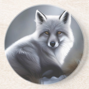Gorgeous Artic Fox  Coaster