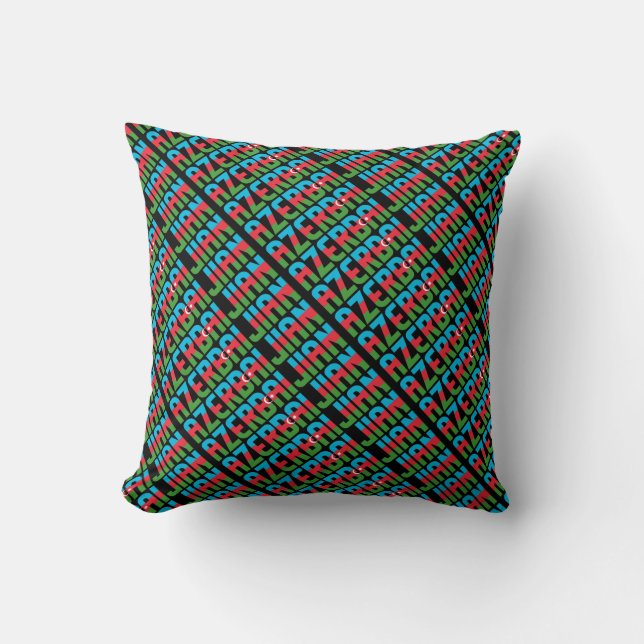 Gorgeous Azerbaijan National Flag Cushion (Front)