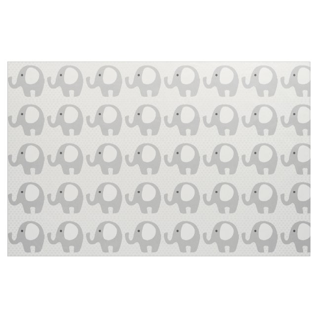Gorgeous Baby Elephant in Neutral Grey Fabric (Yard)
