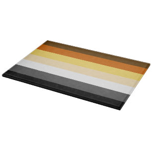 Gorgeous Bear Pride Flag Cutting Board