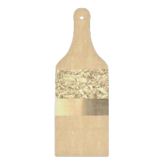 Gorgeous Beige and Gold Design Cutting Board
