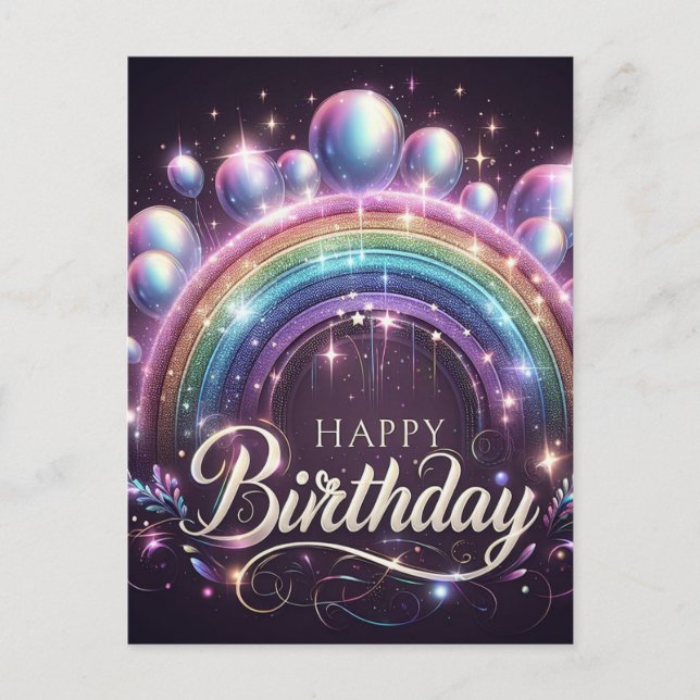 Gorgeous birthday postcard (Front)