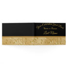 Gorgeous Black and Gold Guest Book, Personalise it