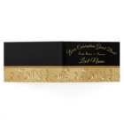Gorgeous Black and Gold Guest Book, Personalise it