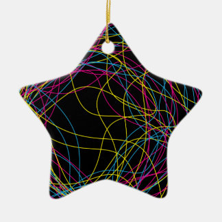 Gorgeous black ceramic star tree decoration