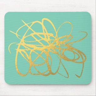 Gorgeous Black Gold Mousepadf for Your office Mouse Pad