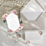 Gorgeous Blush Pink Watercolor Floral Wedding Acrylic Invitations<br><div class="desc">Gorgeous Blush Pink Watercolor Floral Acrylic Wedding Invitation

See matching collection in our store</div>