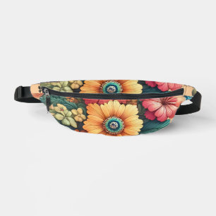 Gorgeous Bouquet of Flowers Bum Bags