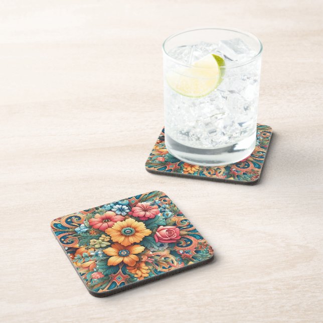 Gorgeous Bouquet of Flowers Coaster (Right Side)