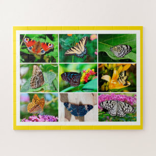 Gorgeous Butterflies Collage, Age 5, 56 Pieces Jigsaw Puzzle