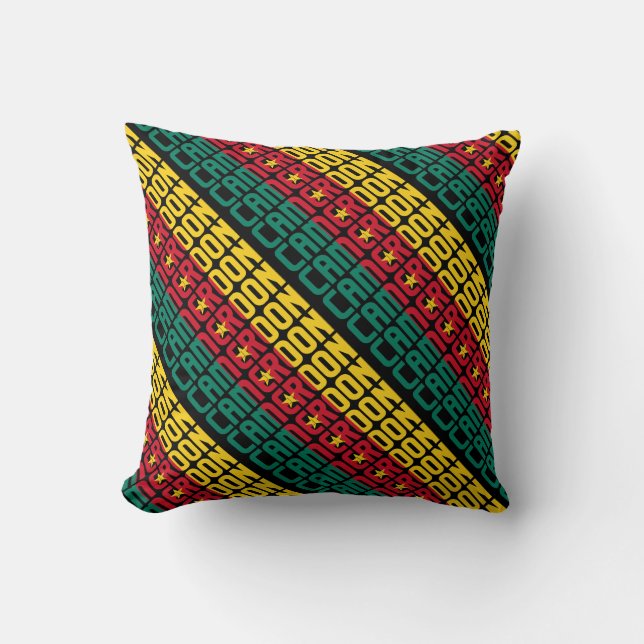 Gorgeous Cameroon National Flag Cushion (Front)