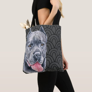 Gorgeous Cane Corsa On Grey Pattern Background Tote Bag