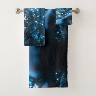 Gorgeous Christmas Snowflakes Bath Towel Set