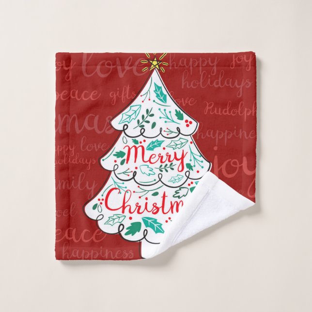 Gorgeous Christmas tree Wash Cloth (Wash Cloth)