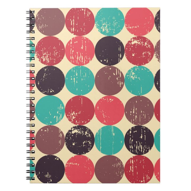 Gorgeous Circle Pattern Wallpaper Notebook (Front)