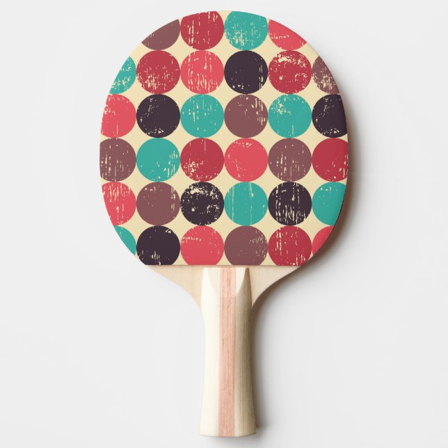 Gorgeous Circle Pattern Wallpaper Ping Pong Paddle (Front)
