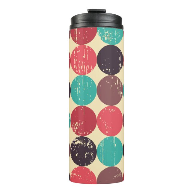 Gorgeous Circle Pattern Wallpaper Thermal Tumbler (Front)