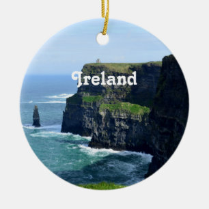 Gorgeous Cliffs of Moher Ceramic Tree Decoration