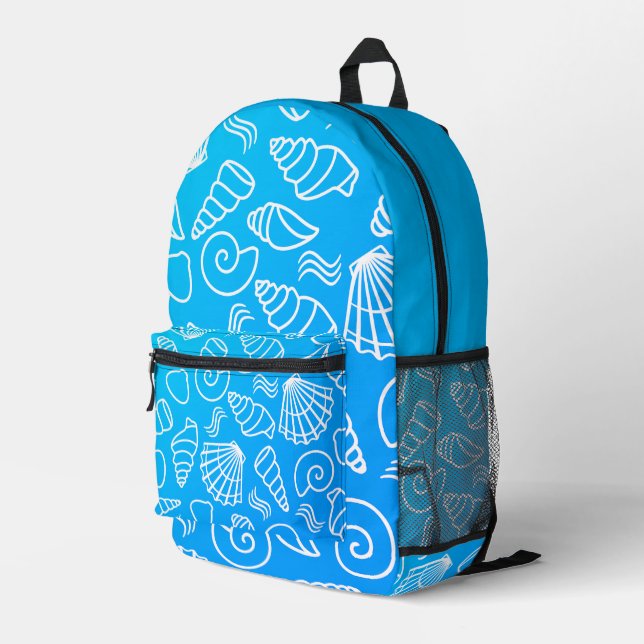 Gorgeous colourful backpack, one of a kind printed backpack (Back Corner Right)