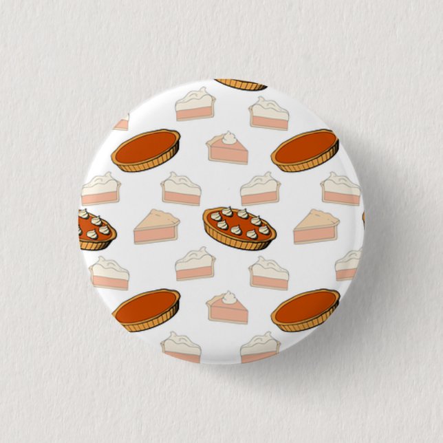 Gorgeous Cool Beautiful Pumpkin Pie     3 Cm Round Badge (Front)