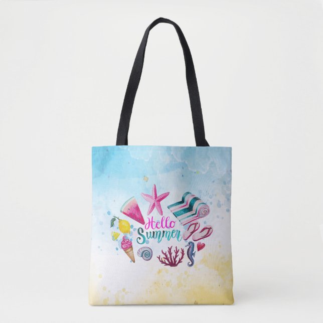 Gorgeous Cool Hello Summer  Tote Bag (Front)