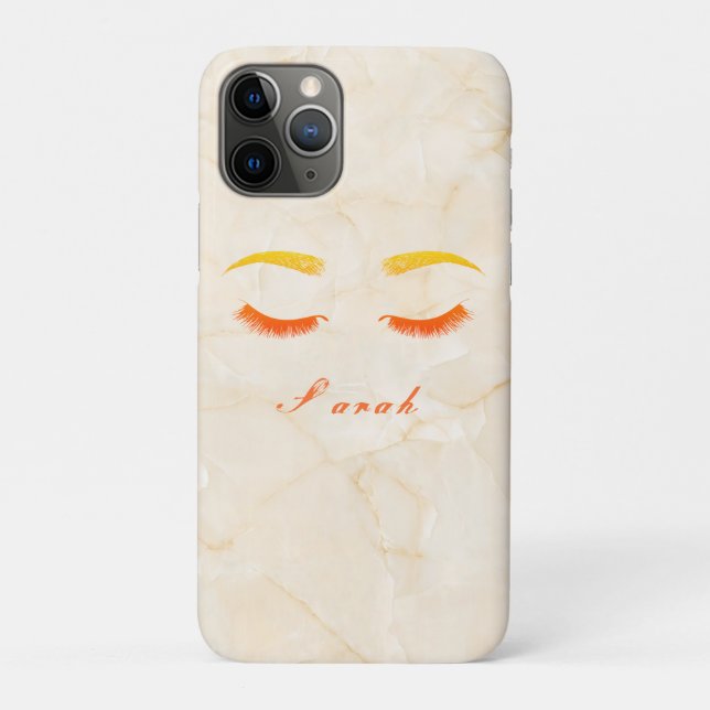 Gorgeous Cool  Yellow Marble Case-Mate iPhone Case (Back)