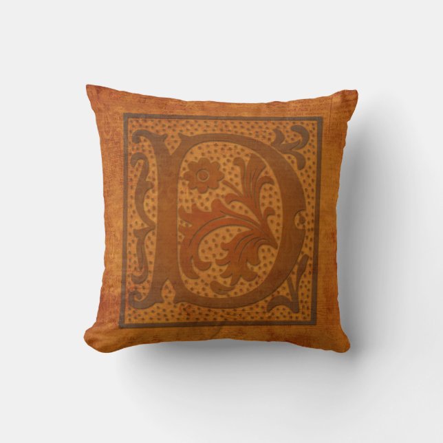 Gorgeous D Monogram/Old Letter Pillow! Cushion (Front)